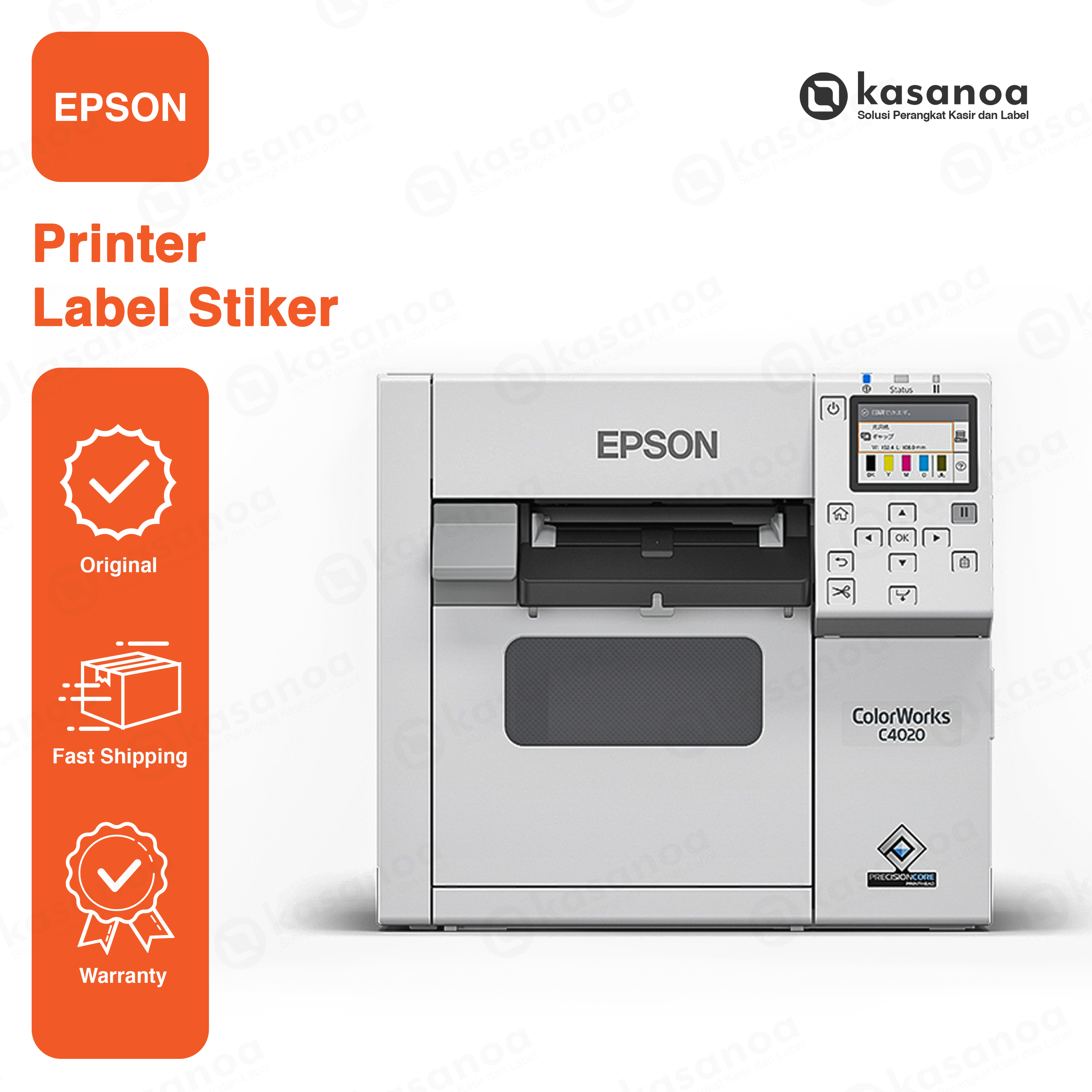 Printer Label Sticker Barcode Epson ColorWorks C4050 Inkjet Color