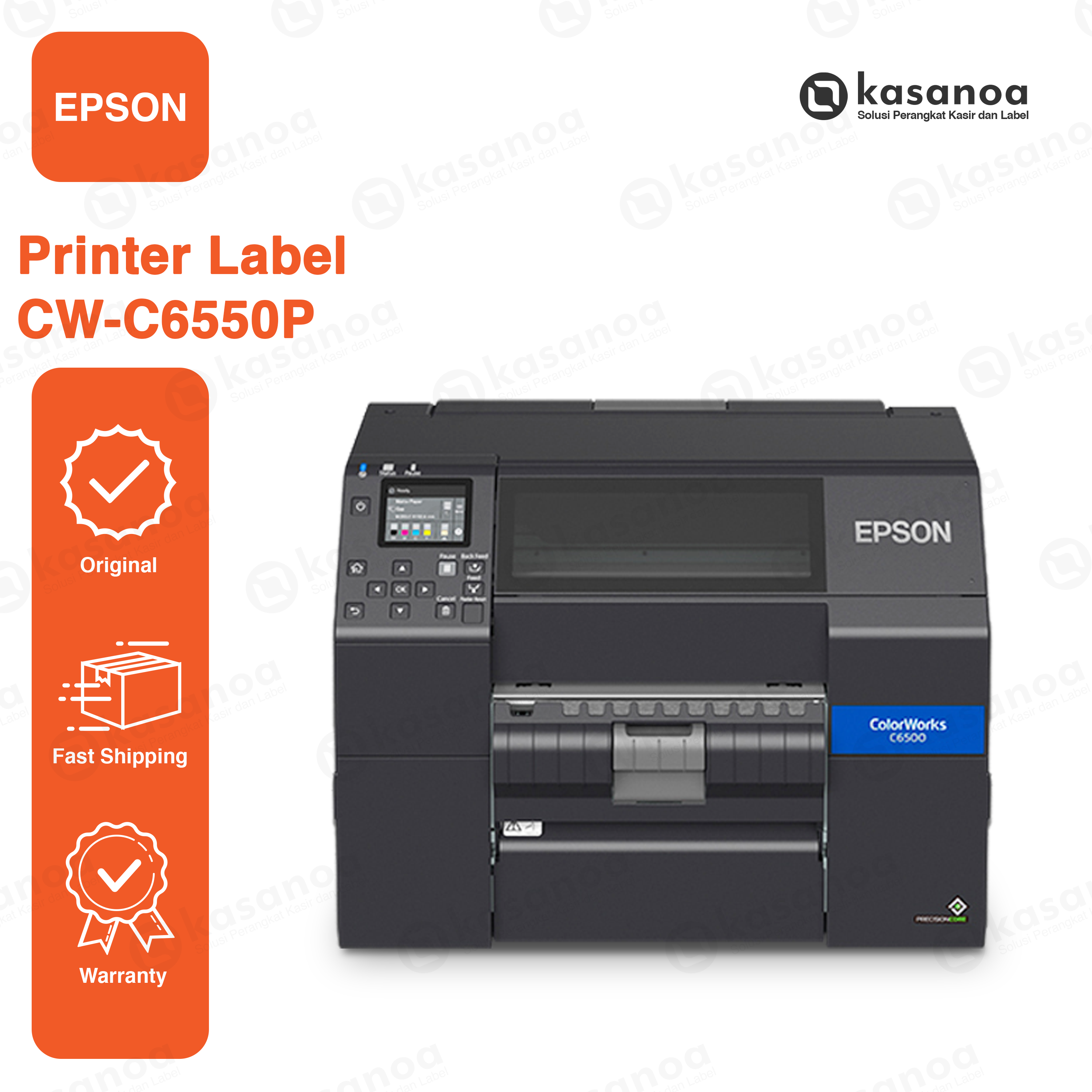 Printer Label Sticker Barcode Epson ColorWorks C6550P Inkjet Color