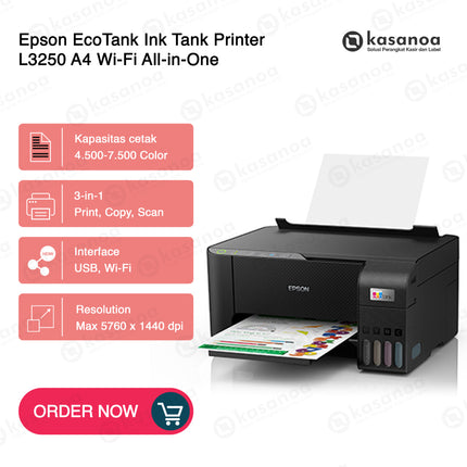 Printers EcoTank All-in-One Epson L3250 Inkjet Color