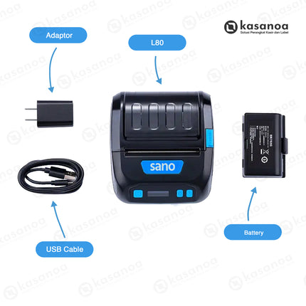 Printer Struk Kasir Mobile Bluetooth Sano L80