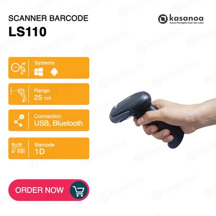 Barcode Scanner Sano LS110B 1D Bluetooth