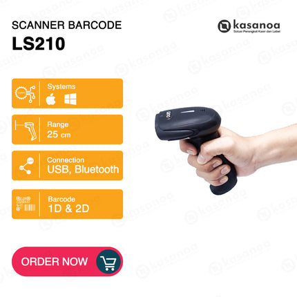 Barcode Scanner Sano LS210B 2D Bluetooth