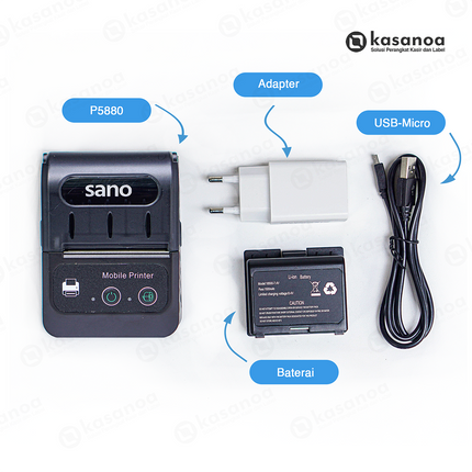 Printer Kasir Mobile Bluetooth Sano P5880