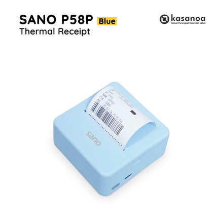 Printer Struk Kasir POS Bluetooth Sano P58P Mobile - Blue