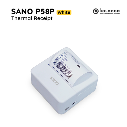 Printer Struk Kasir POS Bluetooth Sano P58P Mobile - White