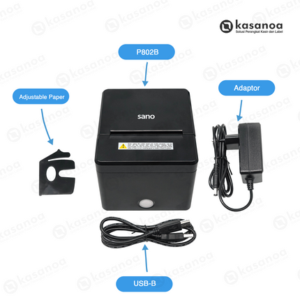Printer Struk Kasir POS Sano P802B USB, Bluetooth