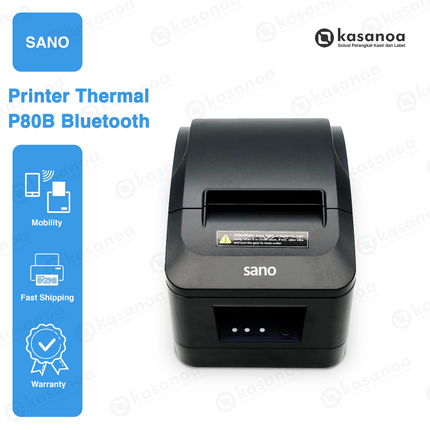 Printer Struk Kasir POS Sano P80B USB, Bluetooth