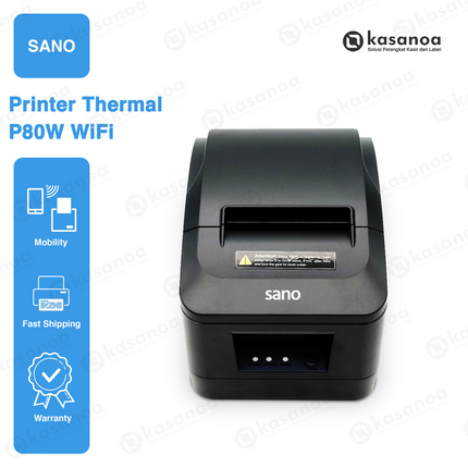 Printer Struk Kasir POS Sano P80W USB, WiFi