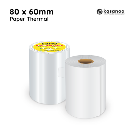 Kertas struk kasir Thermal Sano 80x60mm