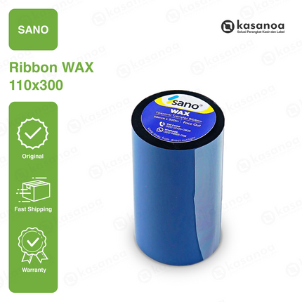 Barcode Ribbon Sano 110X300 Wax