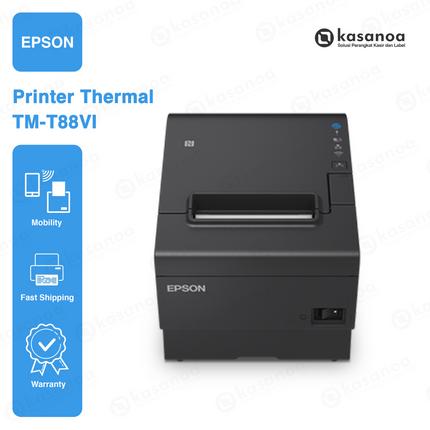 Printer Struk kasir Epson TM-T88VI-161 Ethernet,USB,Serial