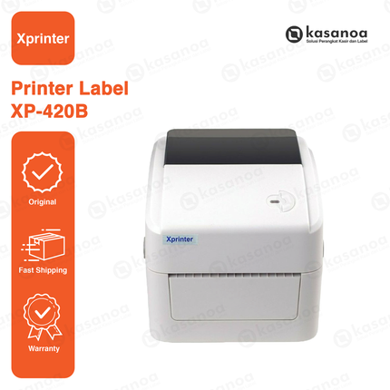 Printer Label Sticker Barcode Xprinter XP-420B USB + Bluetooth