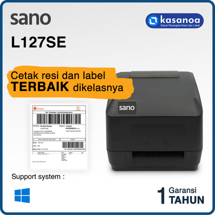 Printer Label Sticker Barcode Sano L127SE USB, Ethernet