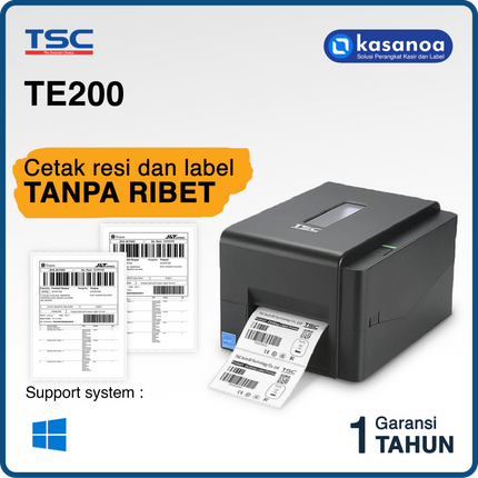 Printer Label Sticker Barcode TSC TE200 USB