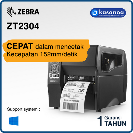 Printer Label Sticker Barcode Industrial Zebra ZT2304
